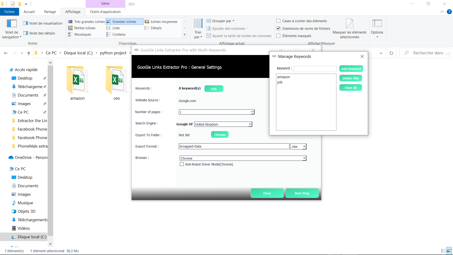 Google Links Extractor pro with multikeywords by ZakariaAl10 CodeCanyon